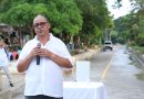 Alcalde Celedón entrega 416m de pavimento en vía canal del barrio Barahona en sus 27 años de fundación